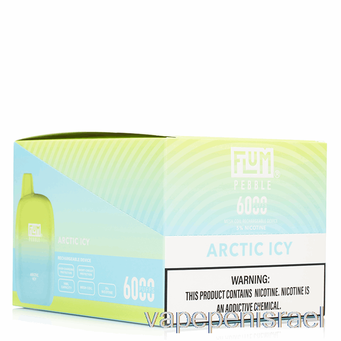 חד פעמי Vape Israel [חבילה של 10 חבילות] Flum Pebble 6000 חד פעמי